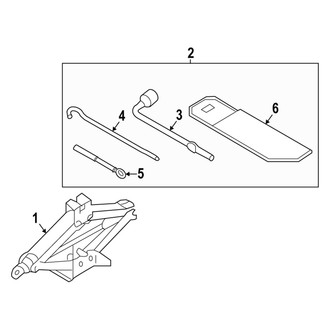 Hyundai OE - Rear Body & Floor - Jack & Components (Korea Built), (Limited / N Line / SEL / XRT)