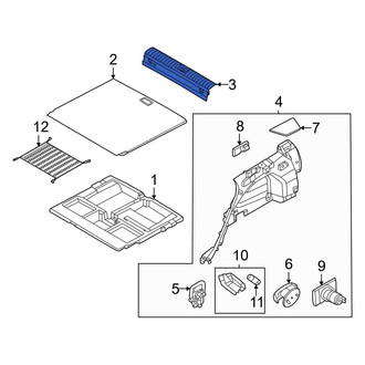 Hyundai OE - Rear Liftgate Trim Scuff Plate