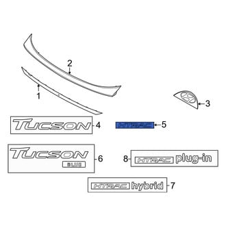 Hyundai OE - Rear Hatch Emblem