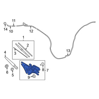 Hyundai OE - Rear Wiper Motor