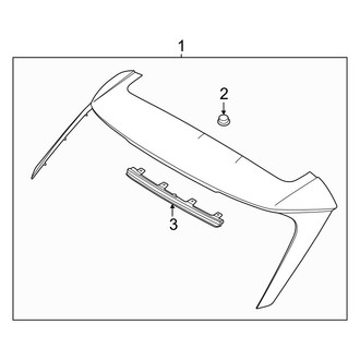 Hyundai OE - Lift Gate - Spoiler (USA Built), (Limited / SE / SEL / XRT)