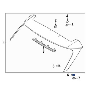 Hyundai OE - Bumper Cover Nut