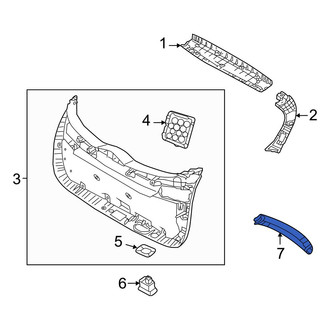 Hyundai OE - Rear Liftgate Pull Handle