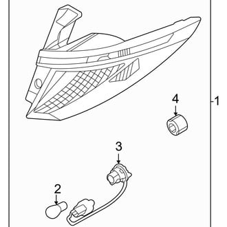 Hyundai OE - Rear Lamps - Tail Lamps (Bulb Type on Body)