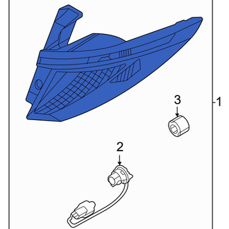 Hyundai OE - Rear Left Tail Light Assembly