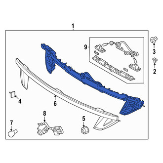 Hyundai OE - Rear Center Tail Light Assembly