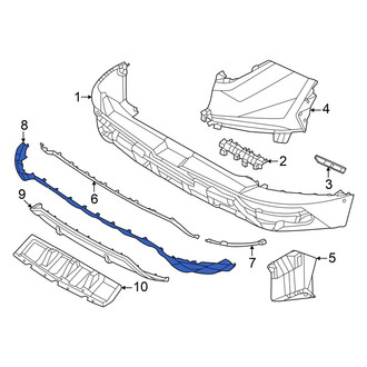 Hyundai OE - Rear Left Upper Bumper Trim