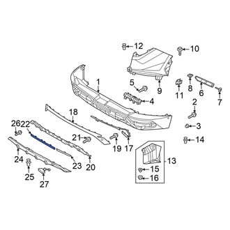 Hyundai OE - Rear Center Reflector Panel