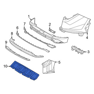 Hyundai OE - Rear Center Bumper Splash Shield