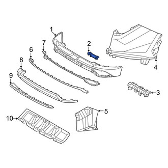 Hyundai OE - Rear Right Inner Bumper Cover Bracket