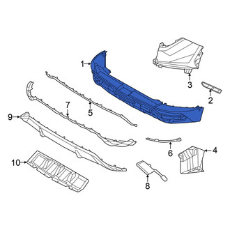 Hyundai OE - Rear Left Upper Bumper Cover