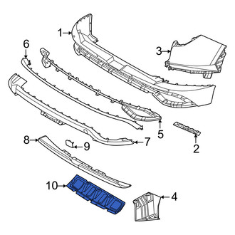 Hyundai OE - Rear Center Bumper Splash Shield