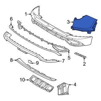 Hyundai OE - Rear Left Upper Bumper Cover