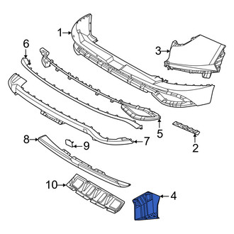 Hyundai OE - Rear Right Bumper Splash Shield