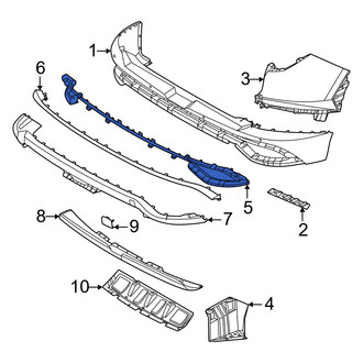Hyundai OE - Rear Upper Bumper Trim