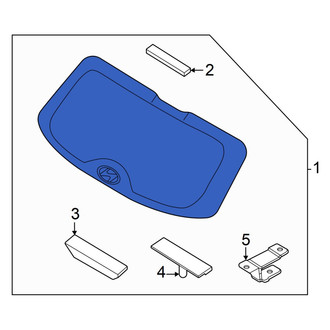 Hyundai OE - Rear Liftgate Glass