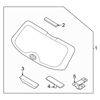 Hyundai OE - Lift Gate - Glass & Hardware (1.6L)