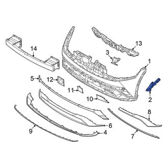 Hyundai OE - Front Left Bumper Cover Bracket