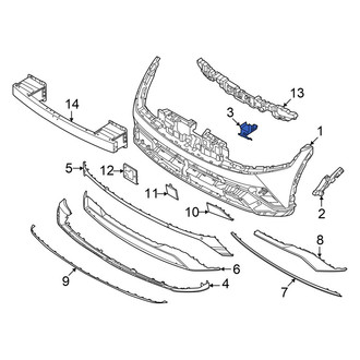 Hyundai OE - Front Left Inner Bumper Cover Bracket