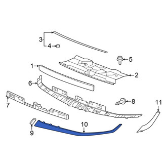 Hyundai OE - Front Left Outer Grille Molding
