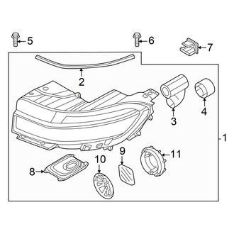 Hyundai OE - Front Lamps - Headlamp Components