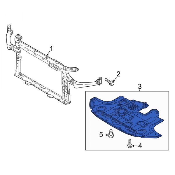 Radiator Support Splash Shield