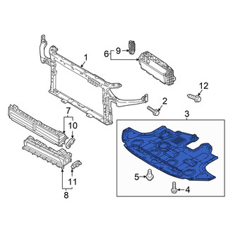Hyundai OE - Front Radiator Support Splash Shield