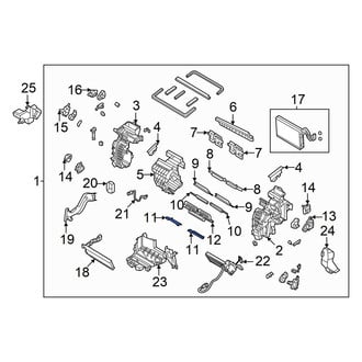Hyundai OE - Rear Left Upper HVAC Blend Door