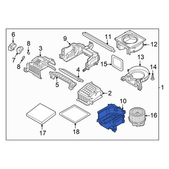 Hyundai OE - Lower HVAC Blower Motor Housing