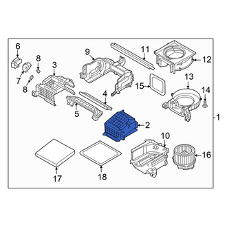 Hyundai OE - Front Right HVAC Air Inlet Housing