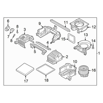 Hyundai OE - HVAC Blower Case Assembly