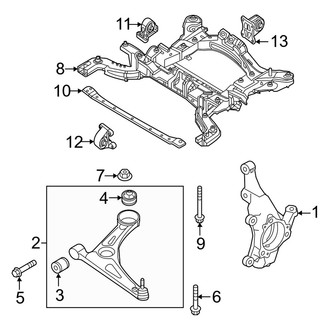 Hyundai OE - Front Suspension - Suspension Components (Limited / SE / SEL AWD)