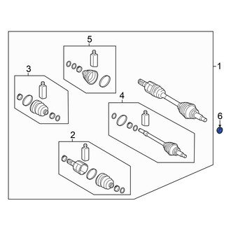 Hyundai OE - Front CV Joint Nut