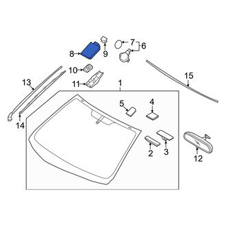 Hyundai OE - Front Rain Sensor Cover