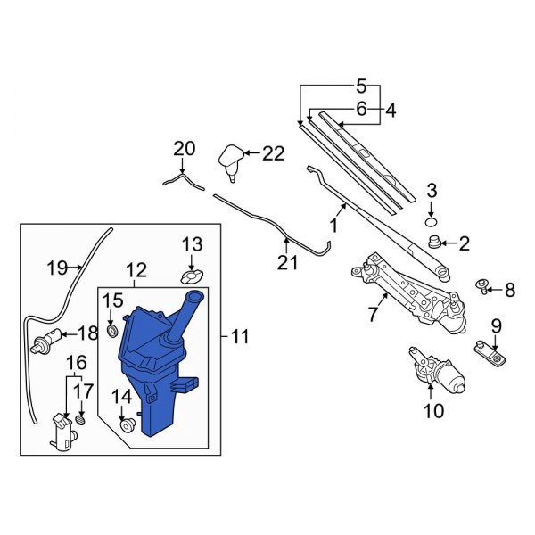 Washer Fluid Reservoir