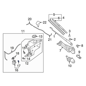 Hyundai OE - Front Windshield Washer Pump Strainer