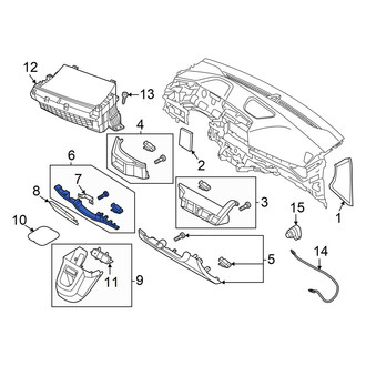 Hyundai OE - Left Instrument Panel Knee Bolster