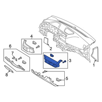 Hyundai OE - Right Instrument Panel Trim Panel