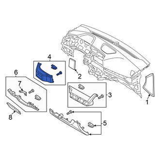 Hyundai OE - Left Instrument Panel Trim Panel