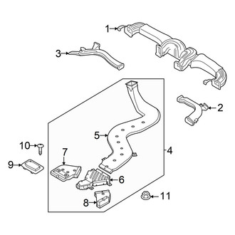 Hyundai OE - Rear Left Instrument Panel Air Duct