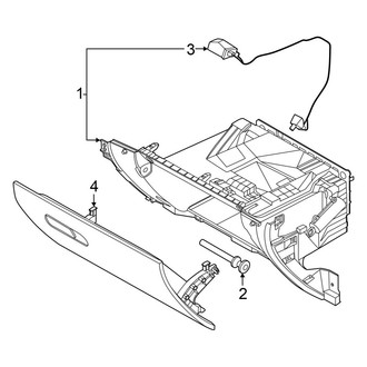 Hyundai OE - Instrument Panel - Glove Box (Limited / SE / SE Standard Range / SEL / XRT)