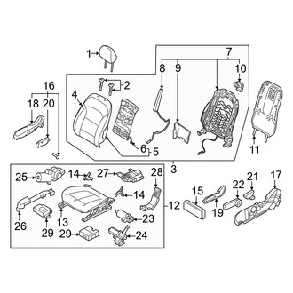 Hyundai OE - Seats & Tracks - Passenger Seat Components
