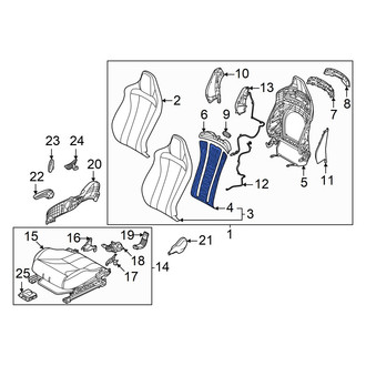 Hyundai OE - Front Left Upper Seat Heater Pad
