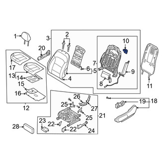 Hyundai OE - Front Right Climate Controlled Seat Duct
