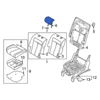 Hyundai OE - Rear Left Outer Headrest
