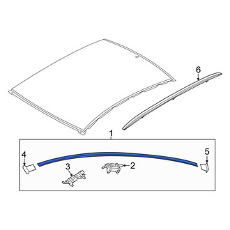 Hyundai OE - Left Roof Molding