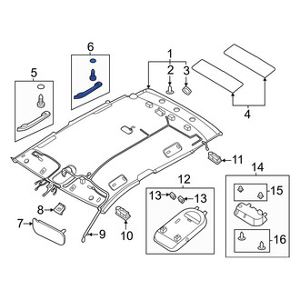 Hyundai OE - Rear Left Interior Grab Bar