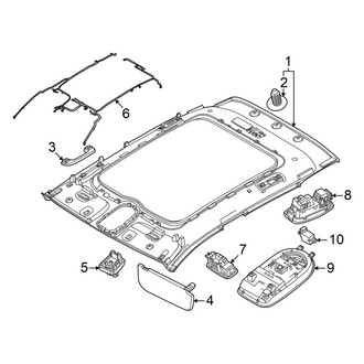 Hyundai OE - Roof - Interior Trim (With Panoramic Roof), (Limited)