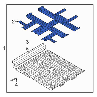 Hyundai OE - Front Floor Pan Reinforcement
