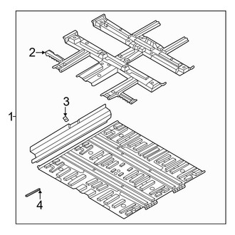 Hyundai OE - Pillars, Rocker & Floor - Floor & Rails